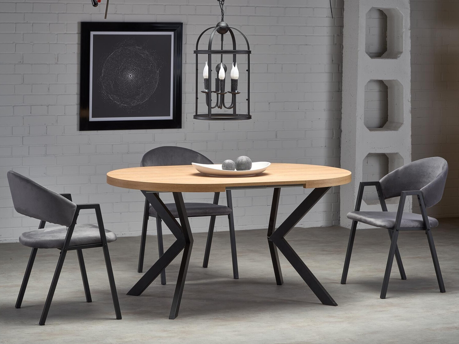 Stol Houston 1348 (Siva + Črna)