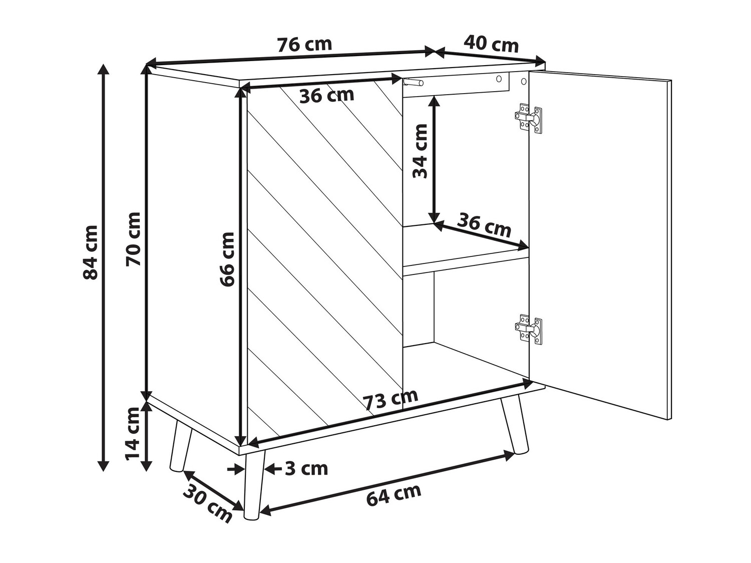 Omarica Berwyn 586 (Svetel les + Črna)