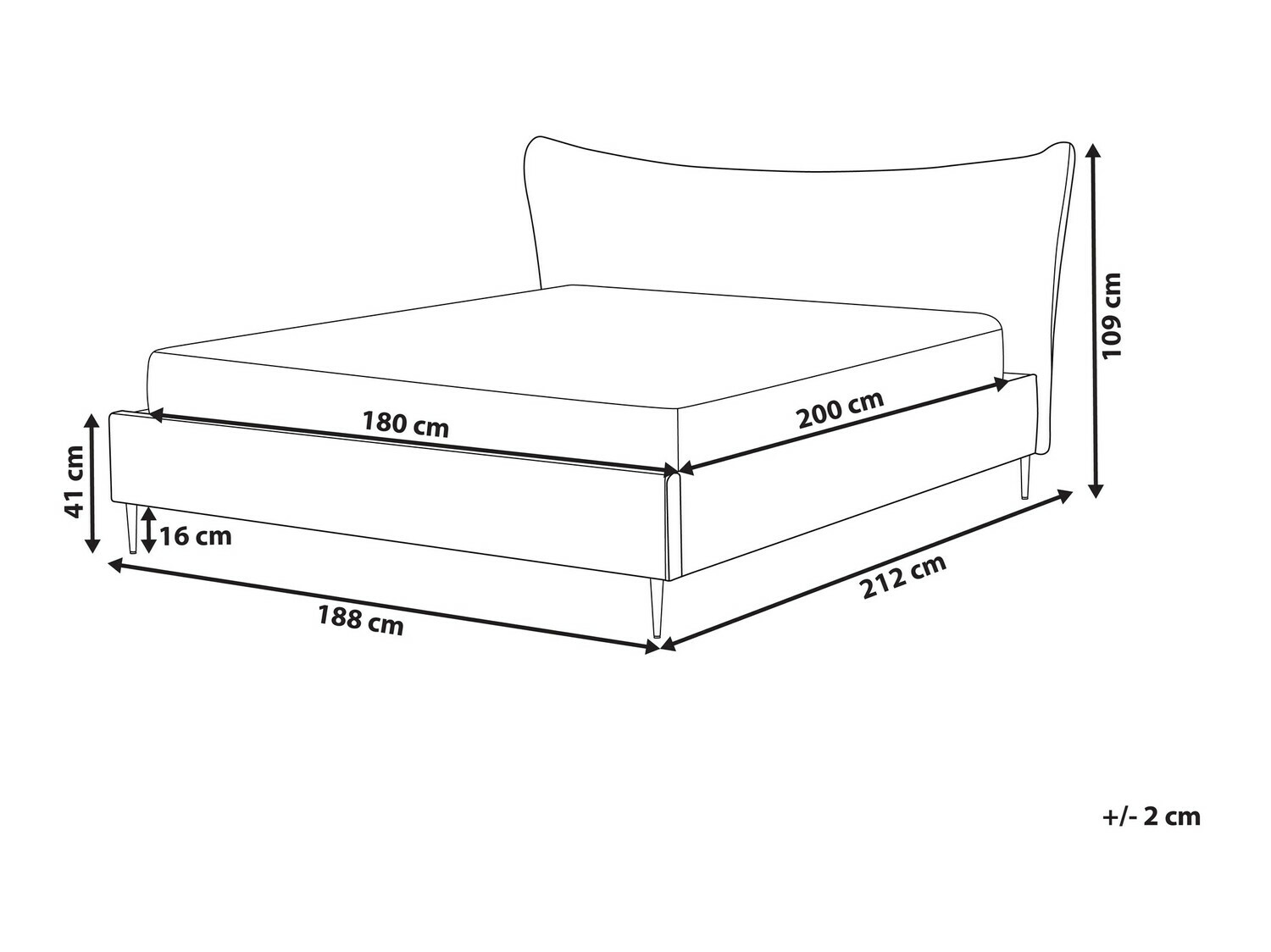 Postelja Berwyn 588 (Roza)