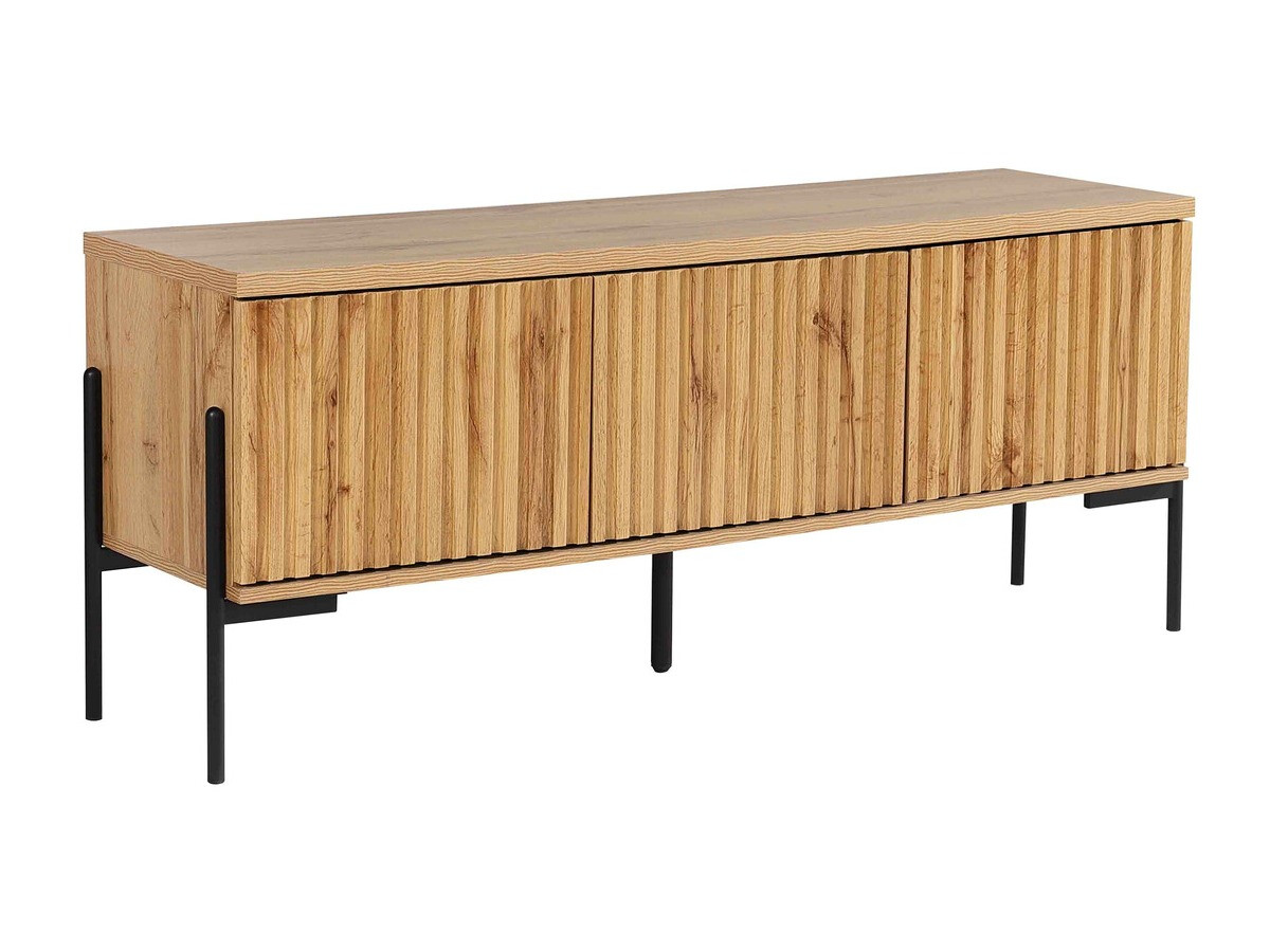 TV-omarica Denton 1189 (Črna + Wotan hrast)