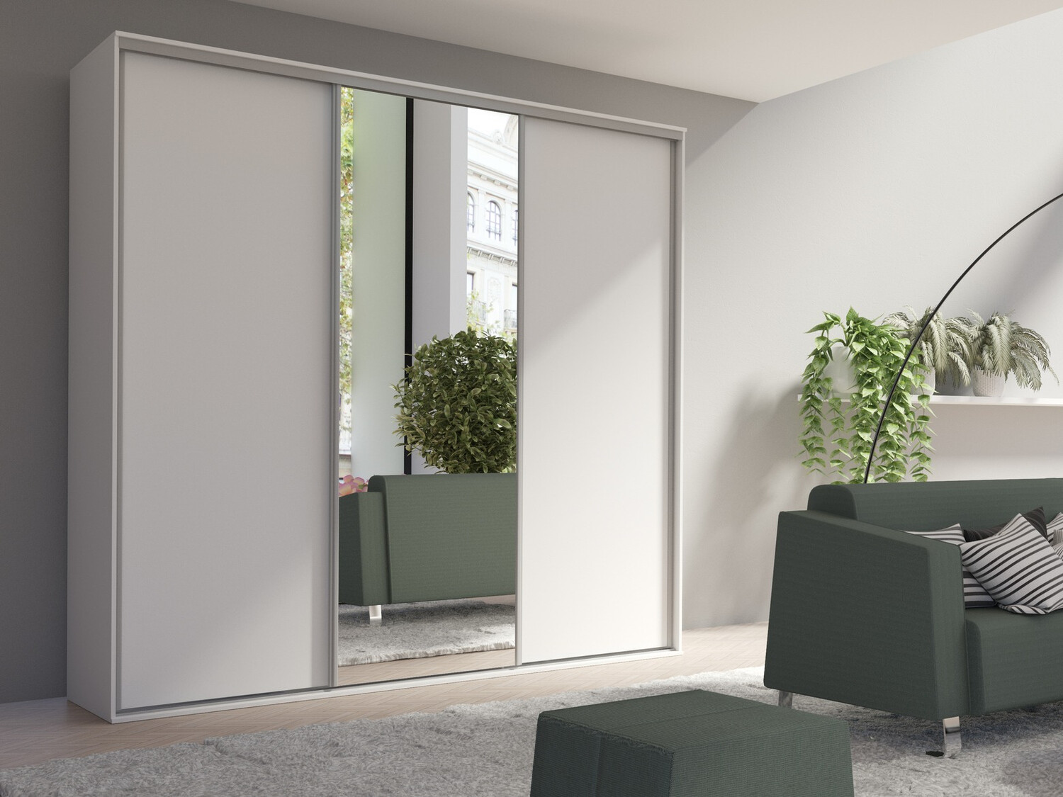 Garderobna omara Murrieta 181 (Bela)