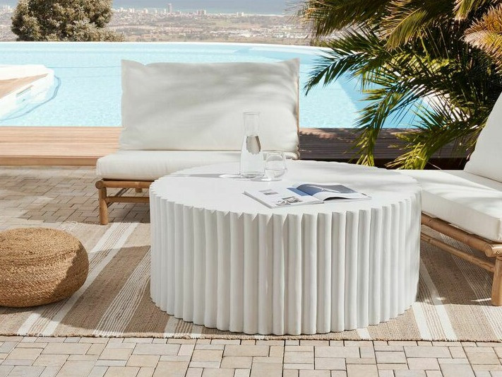 Klubska mizica Berwyn 2131 (Bela + Terazzo)