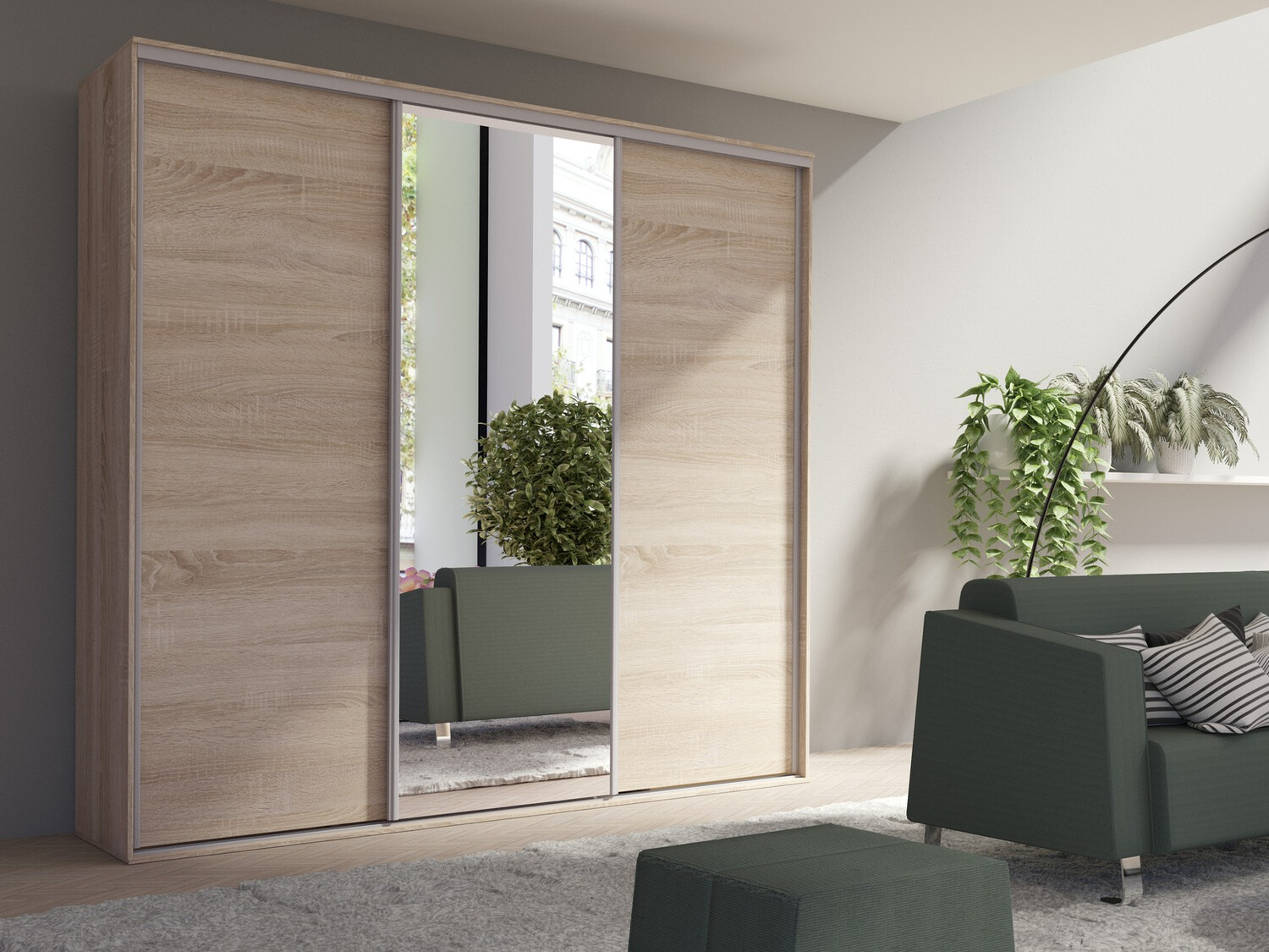 Garderobna omara Murrieta 145 (Sonoma hrast)