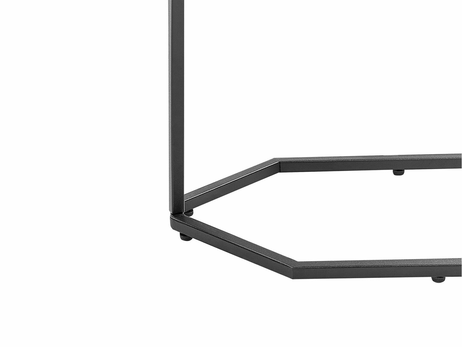 Konzolna miza Berwyn 615 (Črna + Beli marmor)