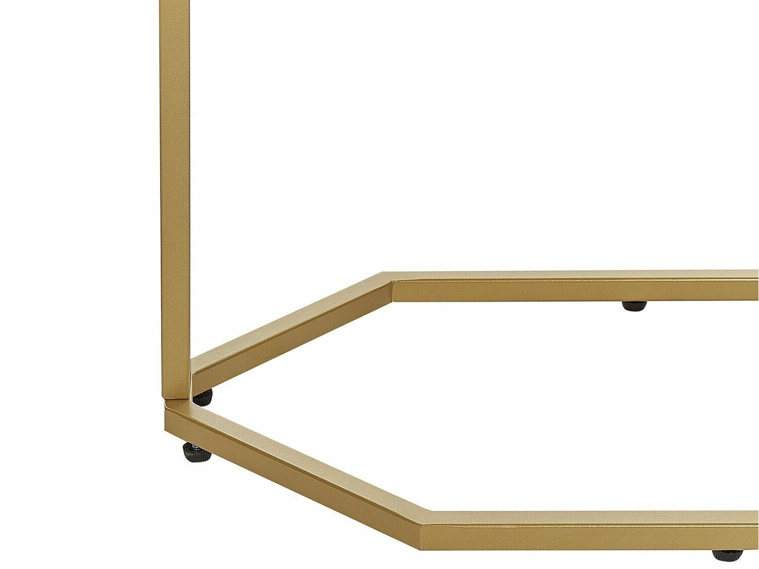 Konzolna miza Berwyn 615 (Zlata + Beli marmor)