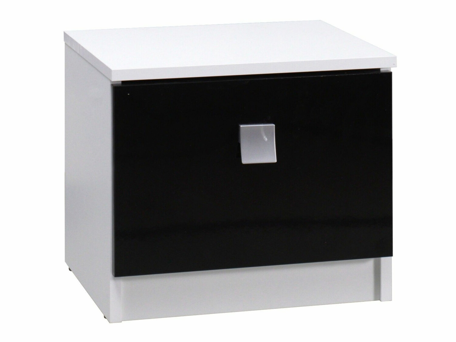 Nočna omarica Murrieta 111 (Sijaj bela + Sijaj črna)