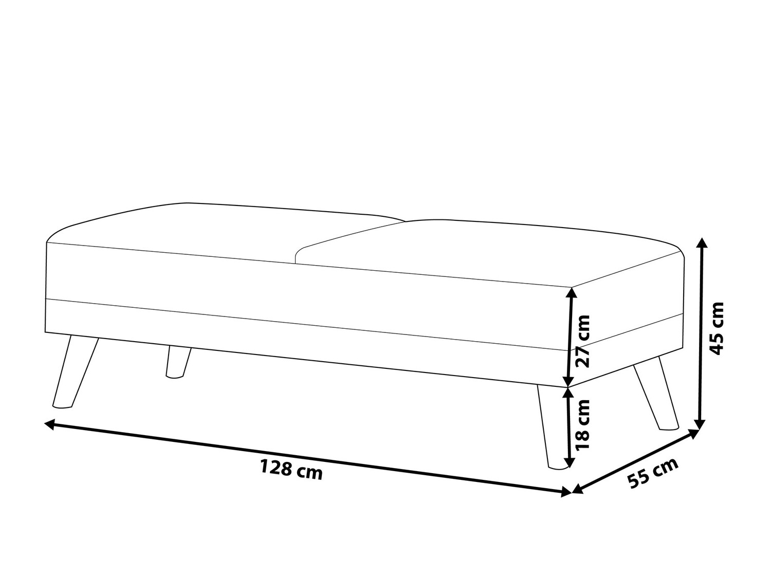 Klop z oblazinjenjem Etlivi 100 (Črna)