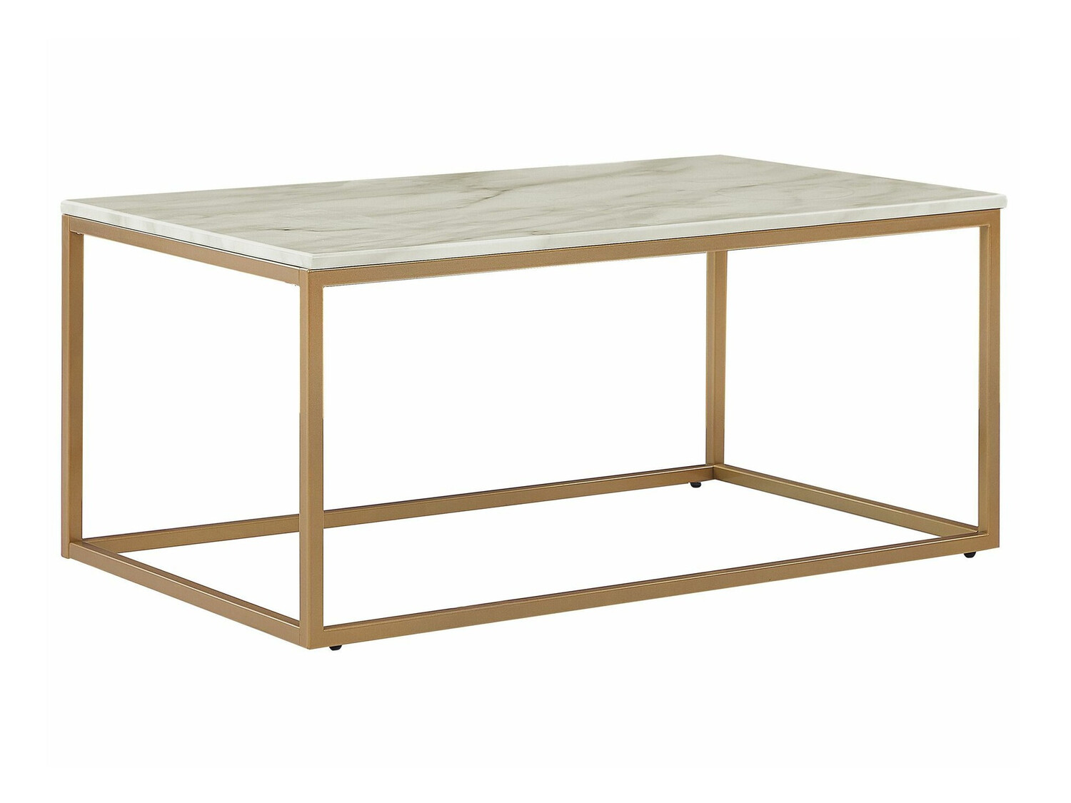 Klubska mizica Berwyn 638 (Zlata + Rjavi marmor)