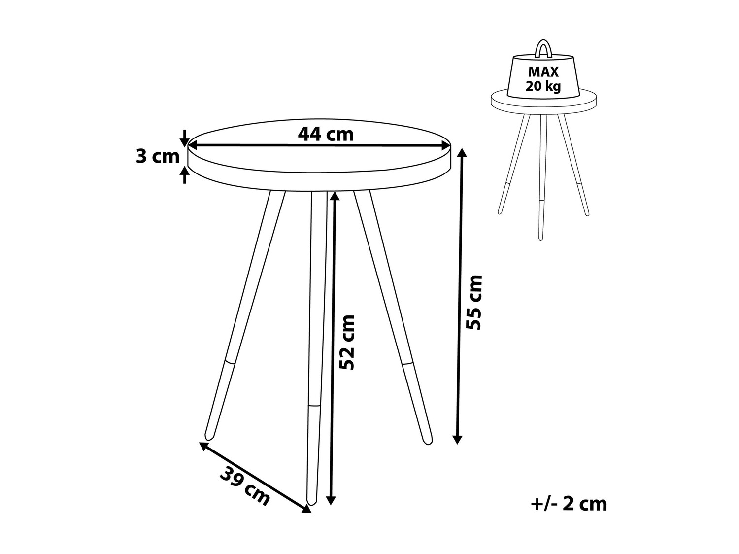 Stranska mizica Berwyn 643 (Zlata + Temen les)