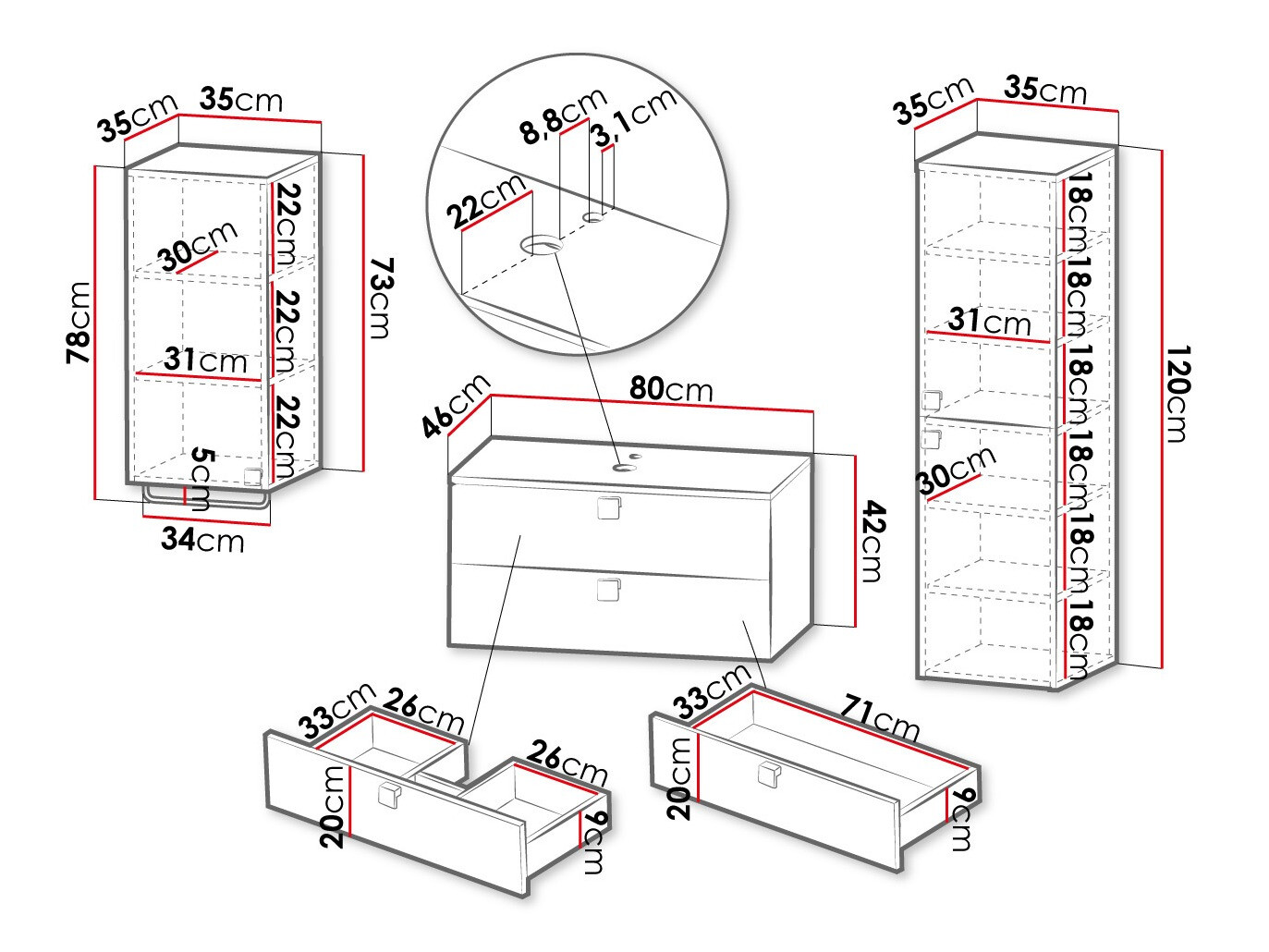 Kopalniški komplet Orlvera 105 (Črna)