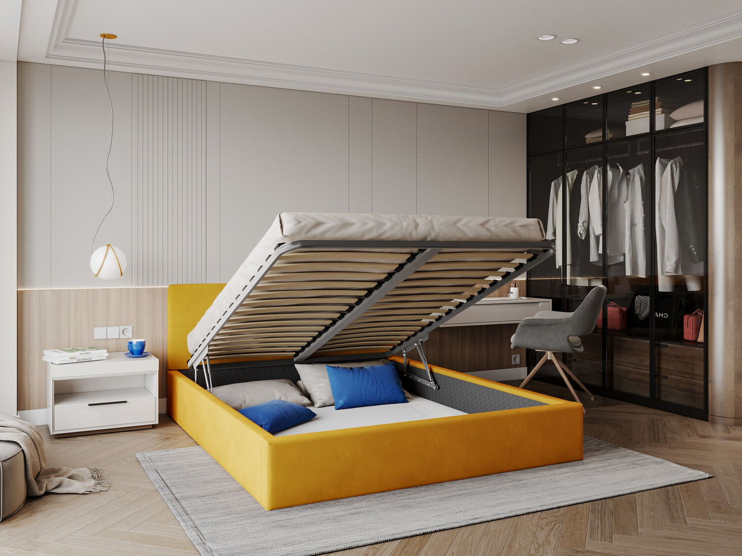 Postelja Fairfield 106 (Rumena)