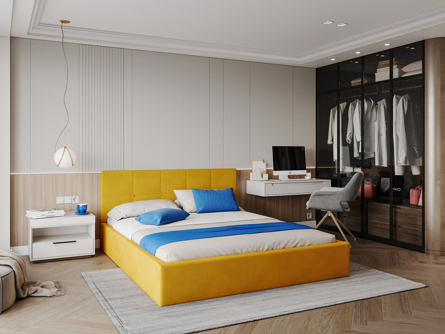 Postelja Fairfield 106 (Rumena)