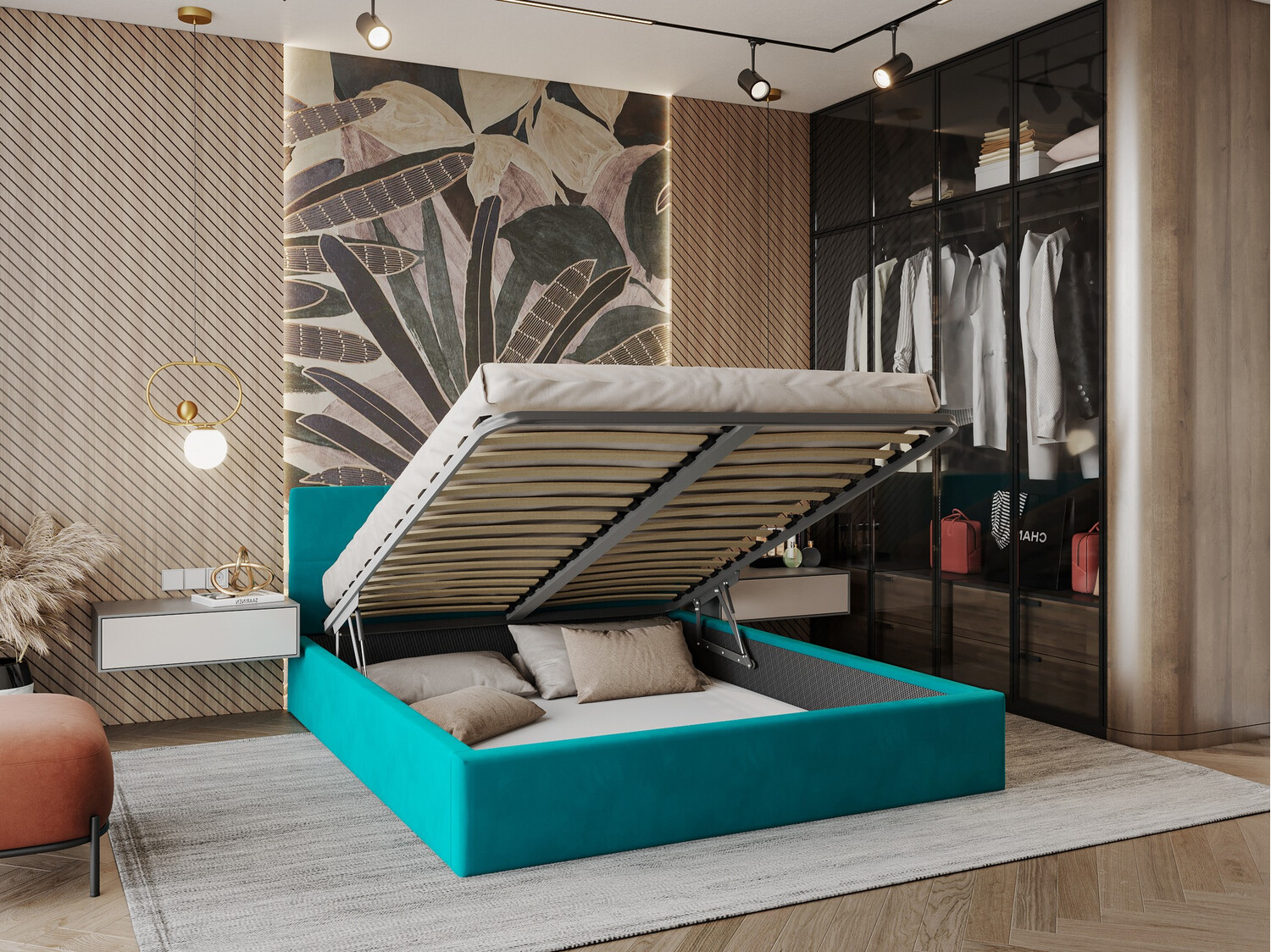 Postelja Fairfield 106 (Turkizna)