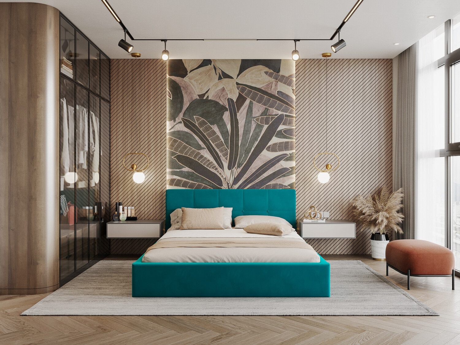 Postelja Fairfield 106 (Turkizna)