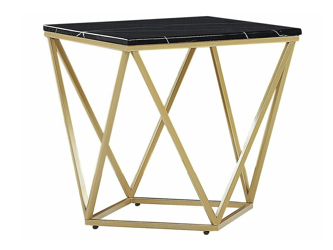 Stranska mizica Berwyn 651 (Zlata + Črni marmor)