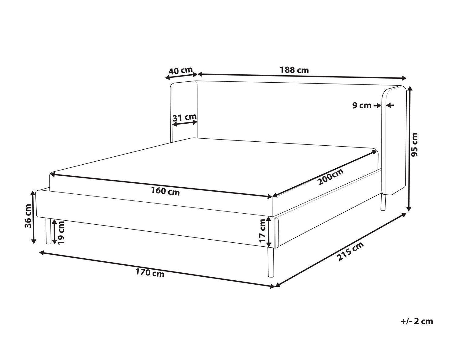 Postelja Berwyn 656 (Taupe)