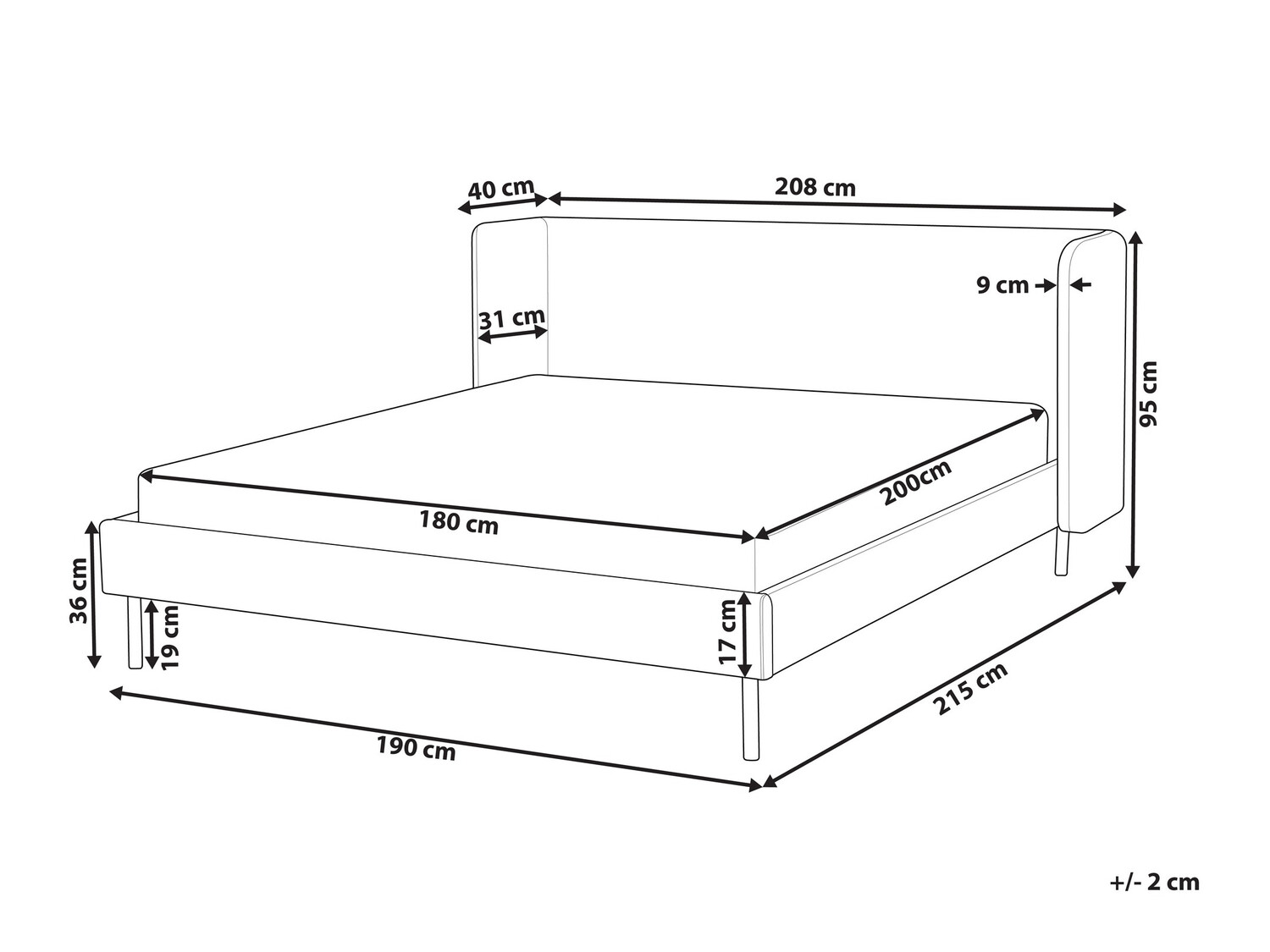 Postelja Berwyn 656 (Taupe)