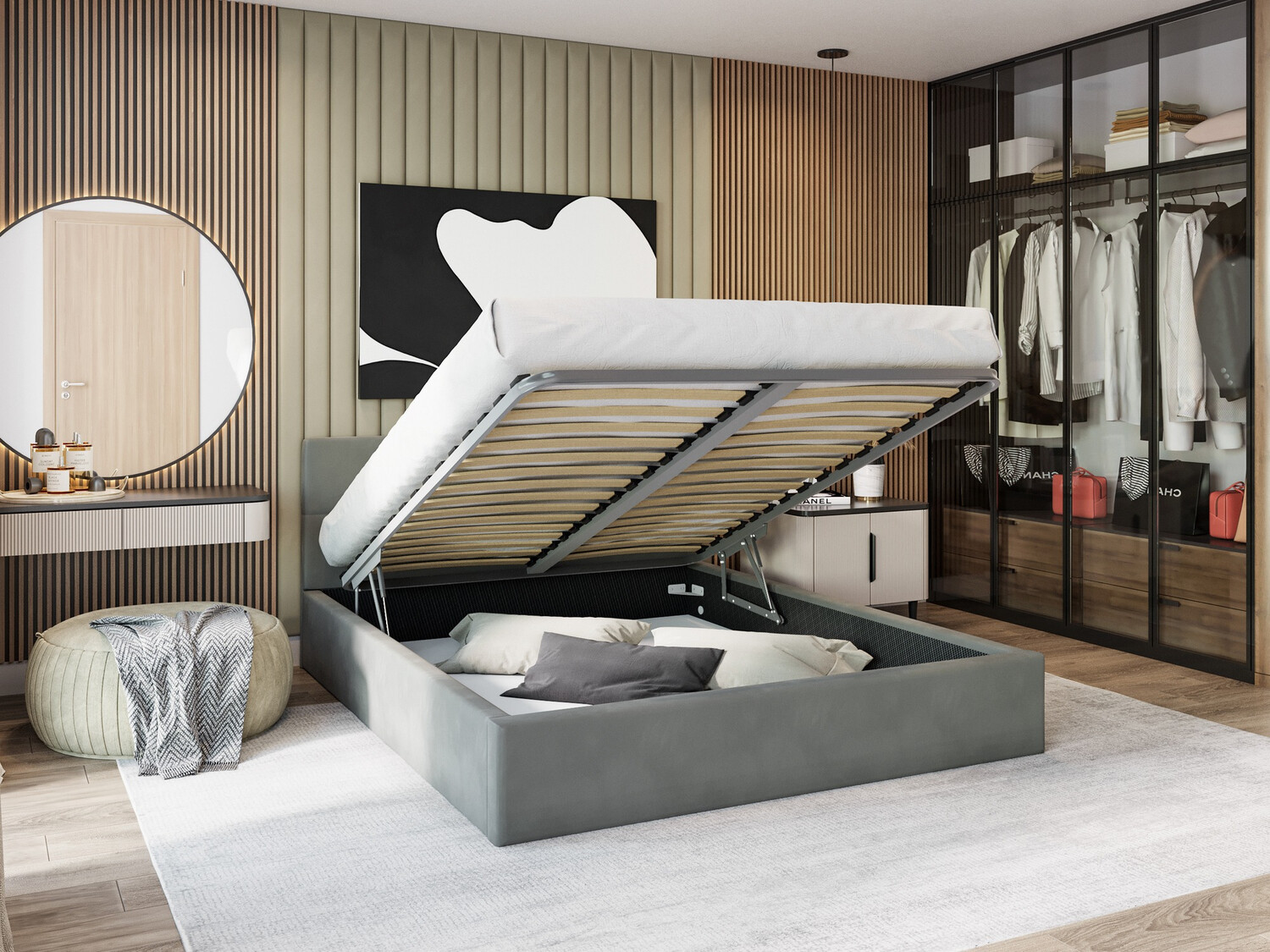 Postelja Fairfield 107 (Grafit)