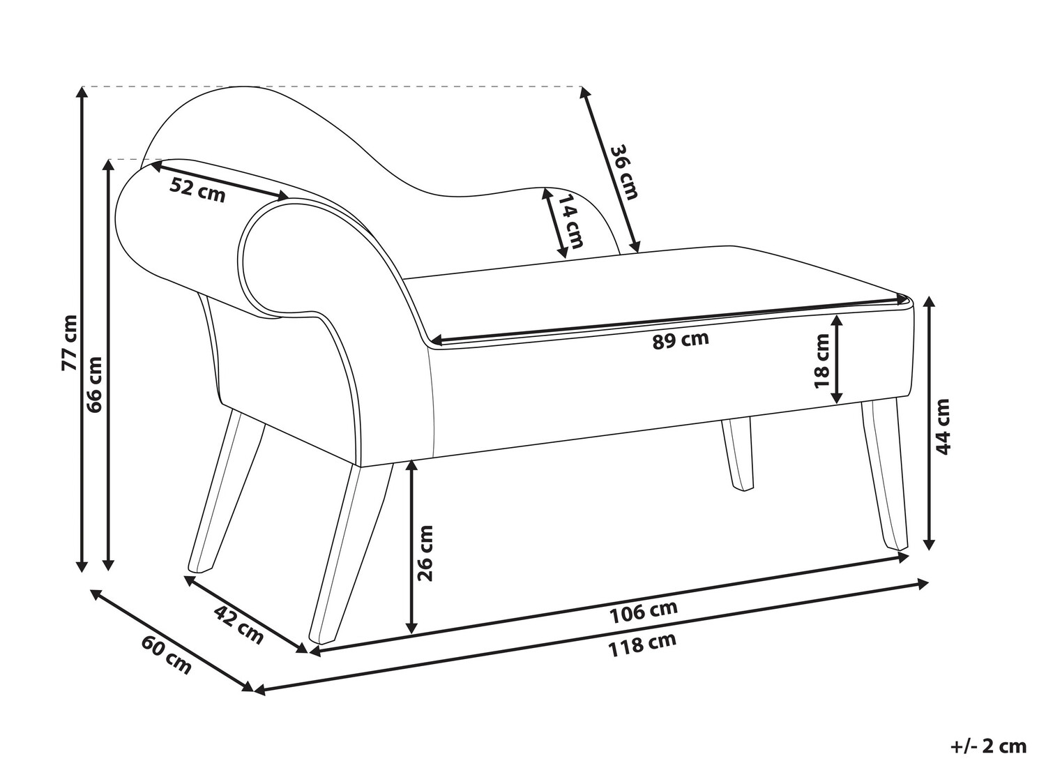 Počivalnik Berwyn 690 (Taupe)