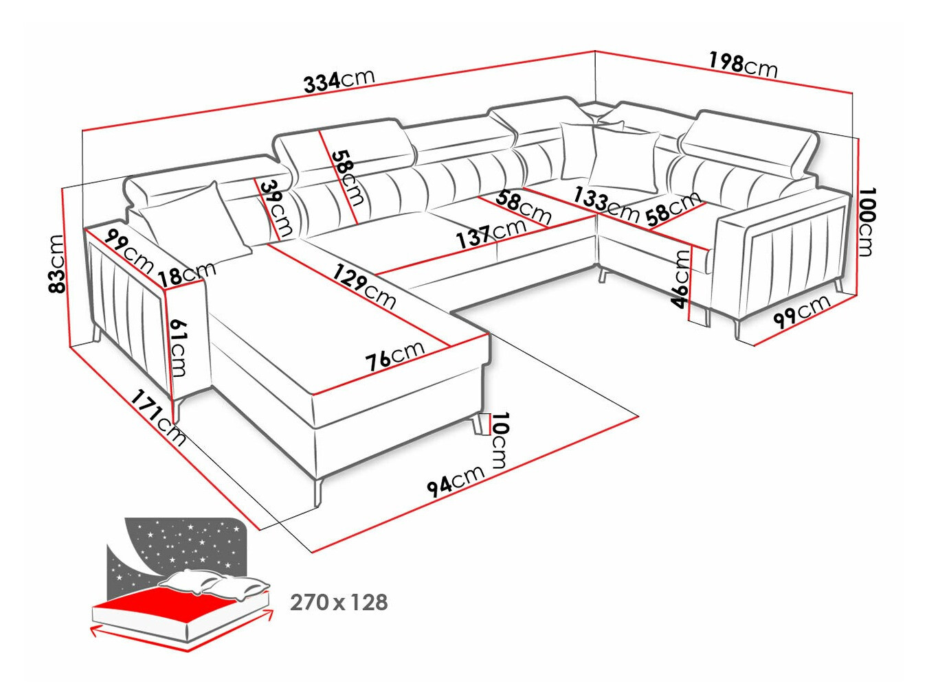 Kotna garnitura Sarasota 153 (Mono 231 + Botanical 36)