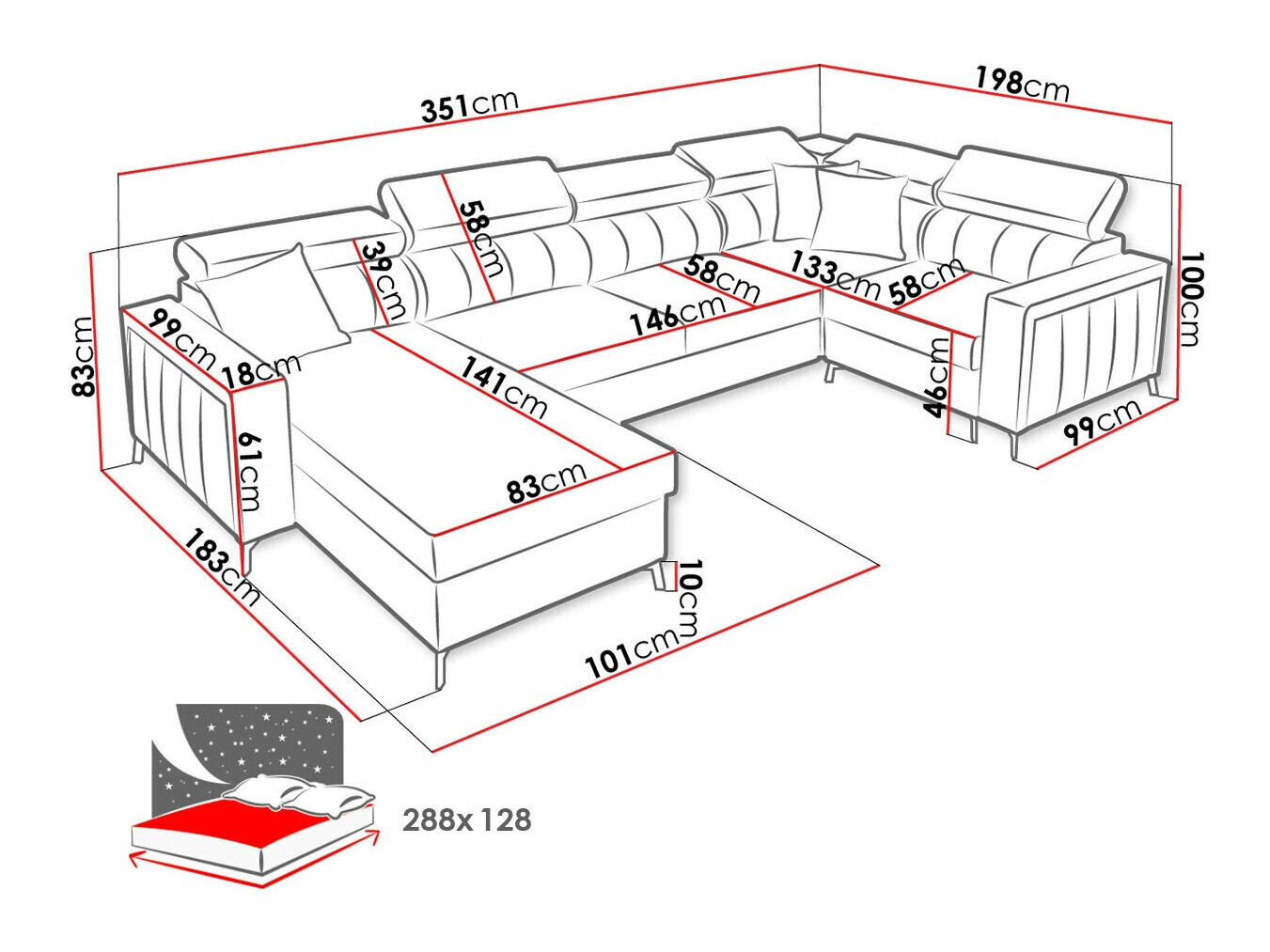 Kotna garnitura Sarasota 154 (Mono 231 + Botanical 36)