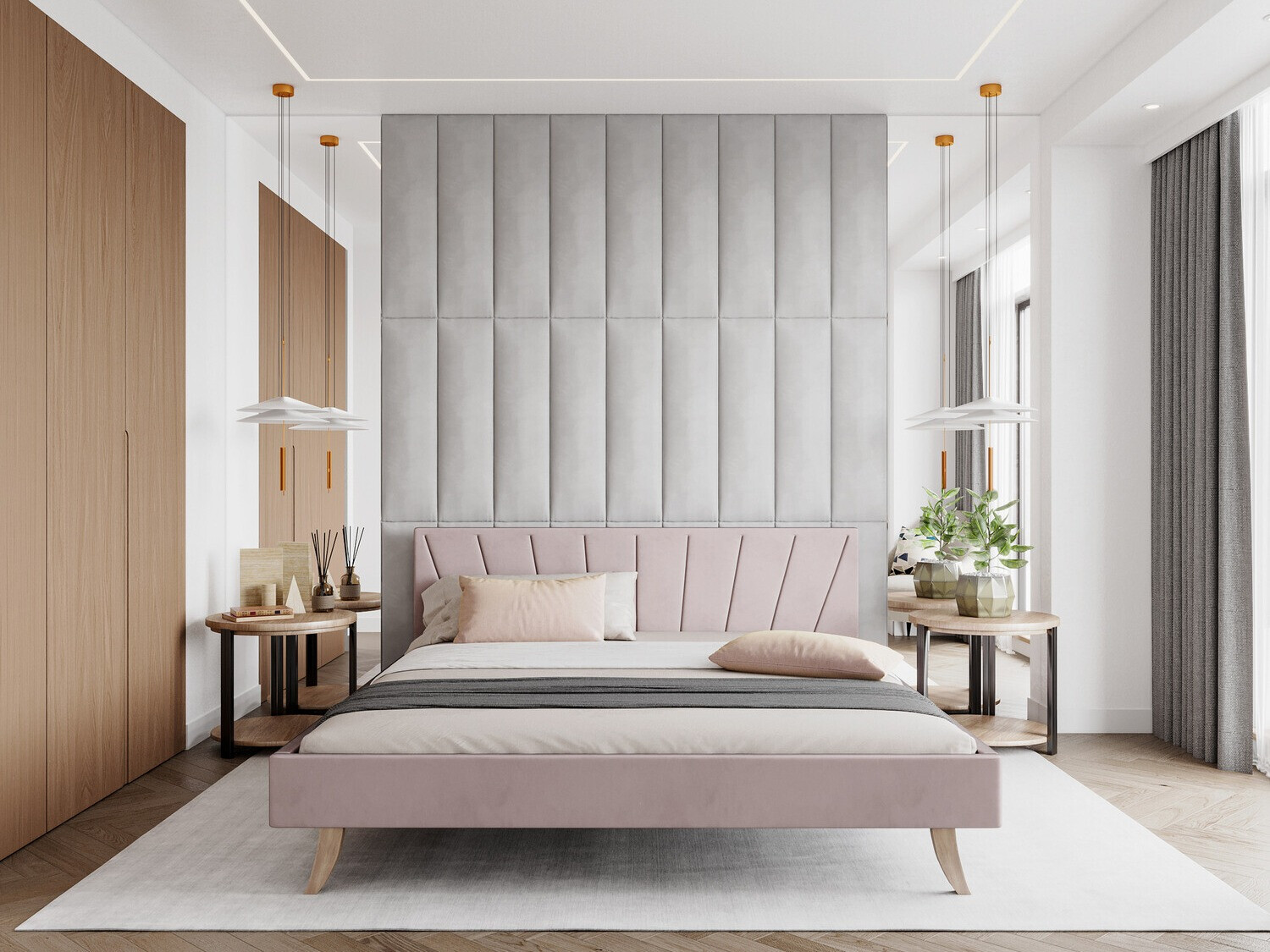 Postelja Fairfield 108 (Svetlo roza)