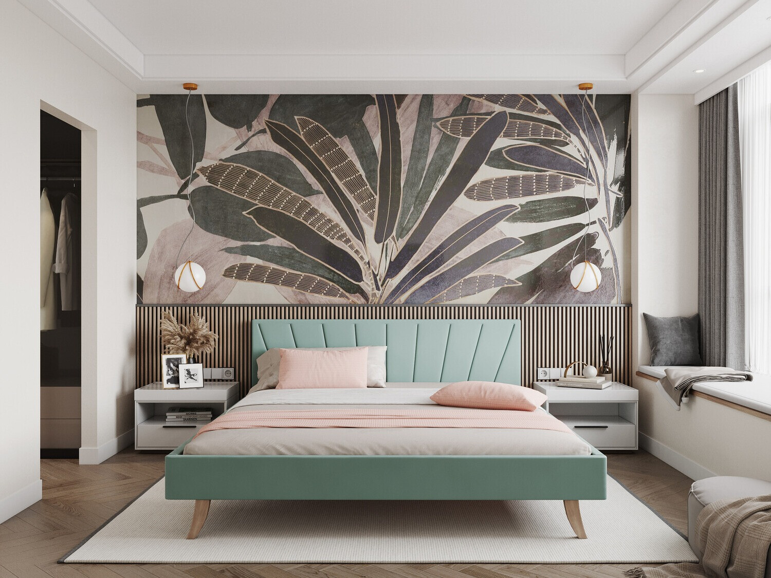 Postelja Fairfield 108 (Turkizna)