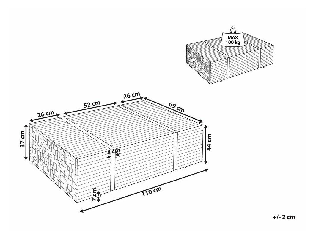 Klubska mizica Berwyn 698