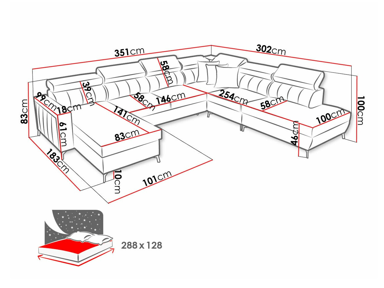 Kotna garnitura Sarasota 155 (Mono 231 + Botanical 36)