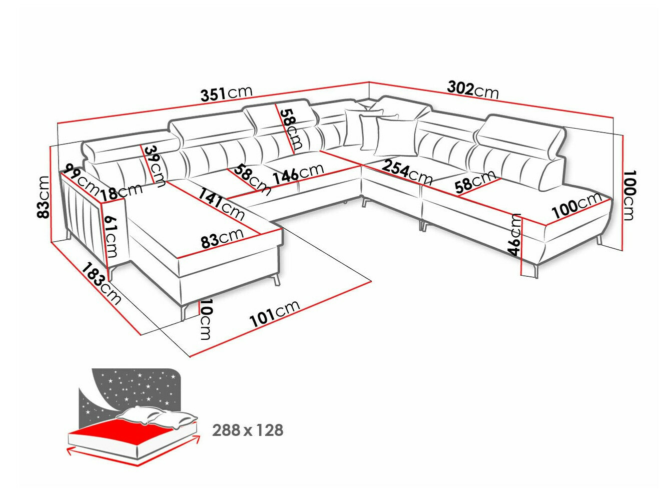 Kotna garnitura Sarasota 155 (Mono 231 + Botanical 36)