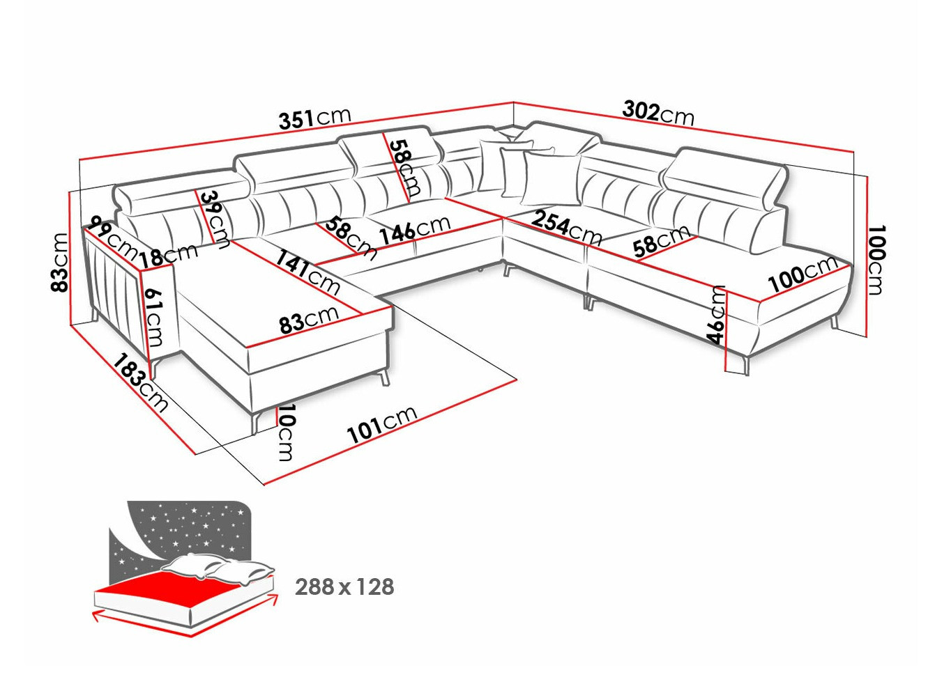 Kotna garnitura Sarasota 155 (Mono 235 + Botanical 36)