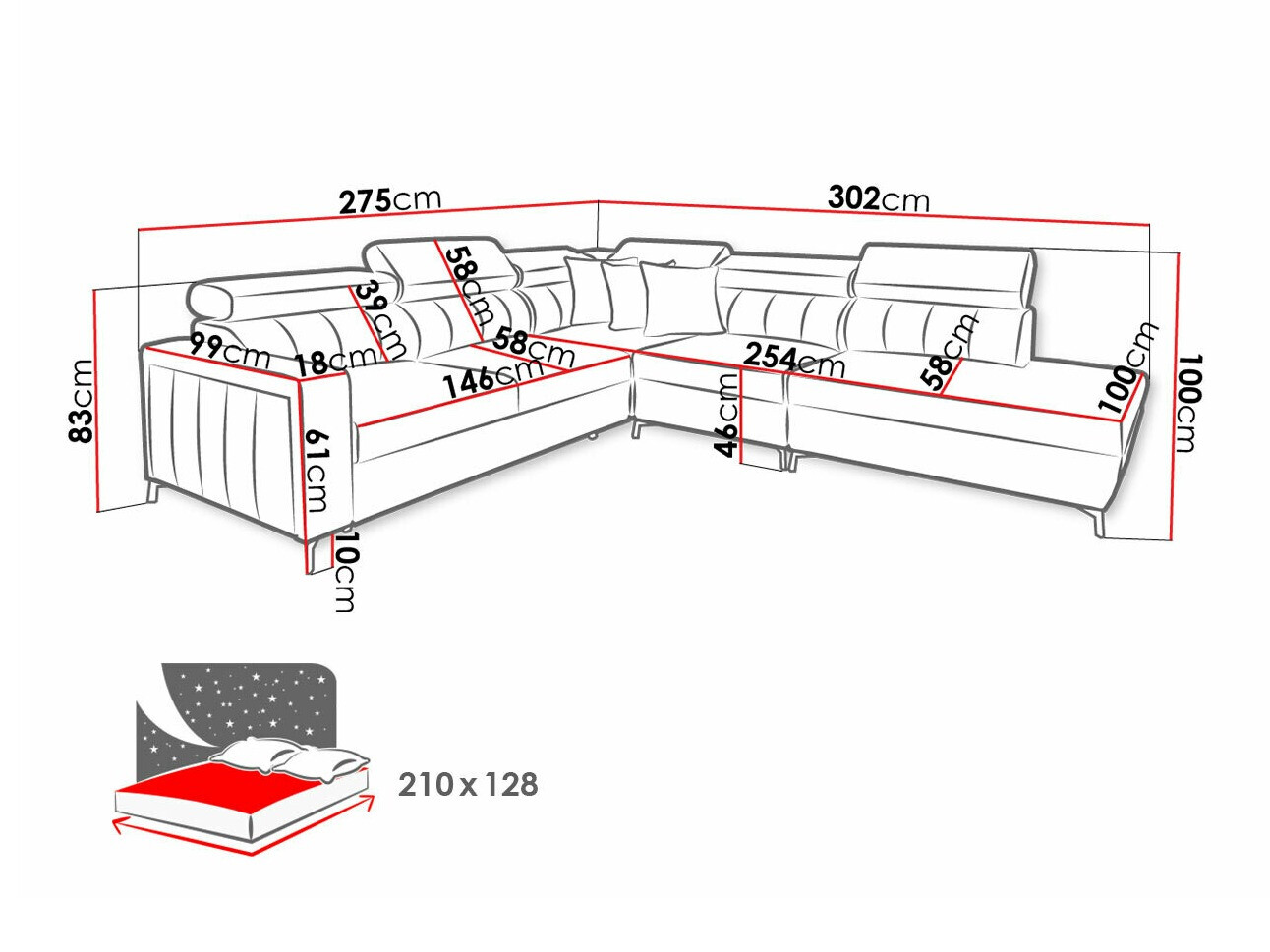 Kotna garnitura Sarasota 156 (Mono 231 + Botanical 36)