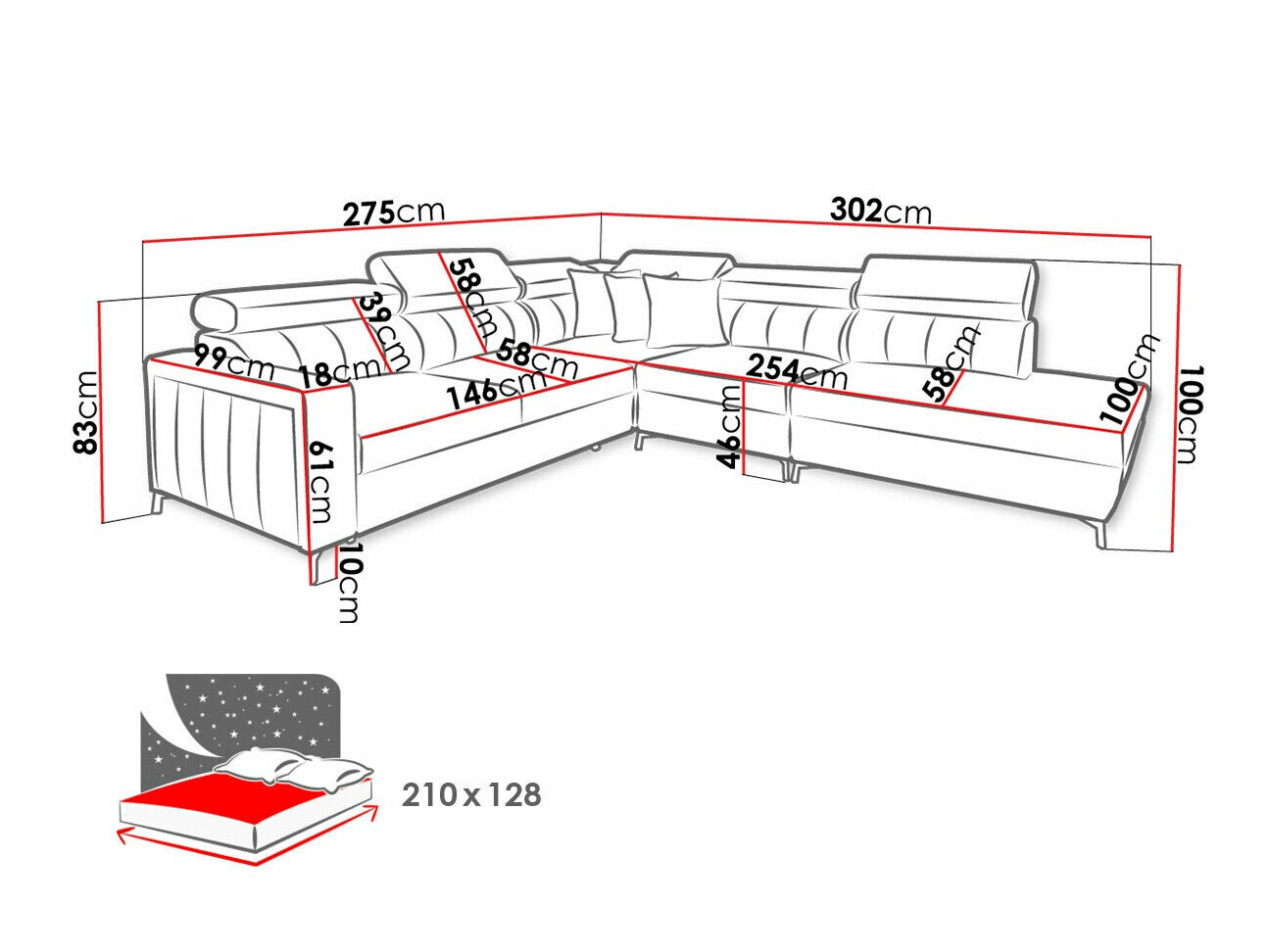 Kotna garnitura Sarasota 156 (Mono 235 + Botanical 36)