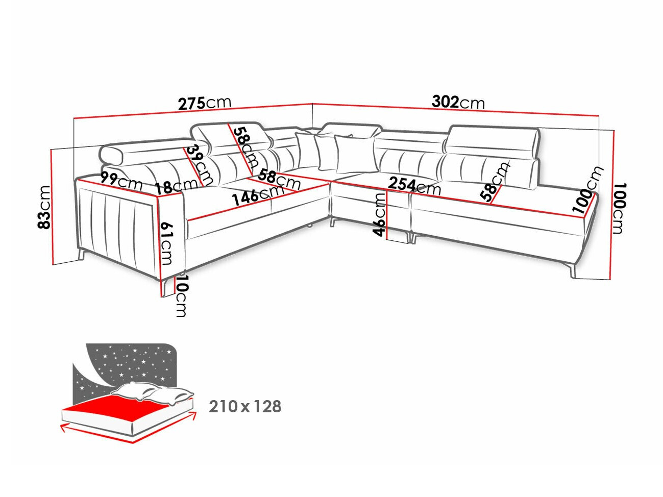 Kotna garnitura Sarasota 156 (Mono 235 + Botanical 36)