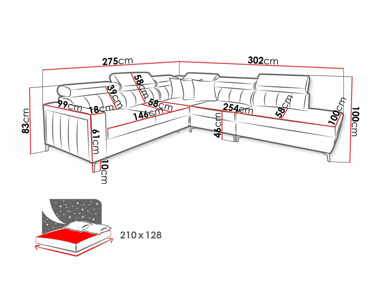 Kotna garnitura Sarasota 156 (Mono 242 + Botanical 36)