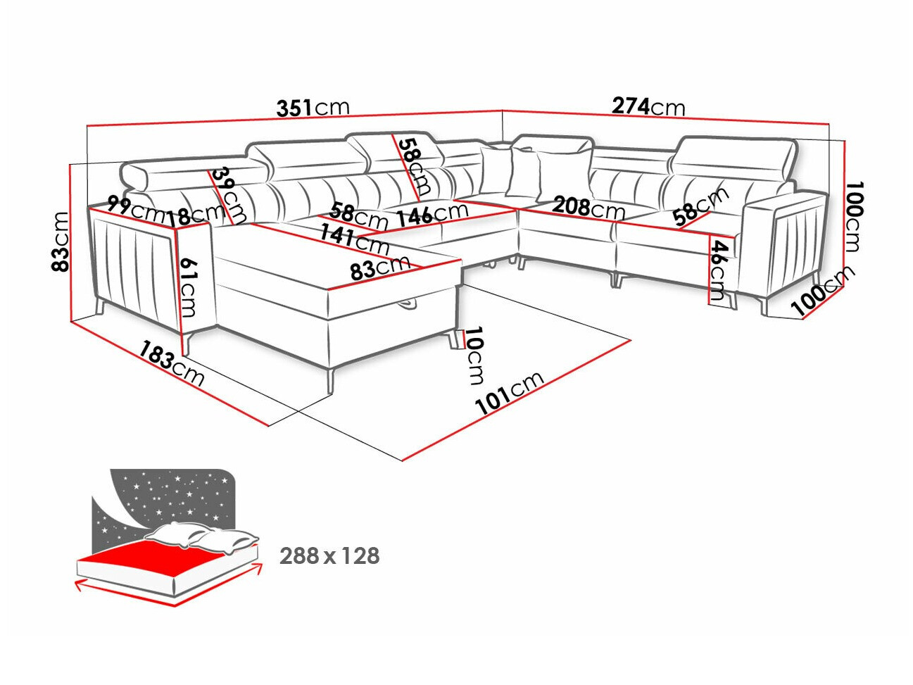Kotna garnitura Sarasota 157 (Mono 242 + Botanical 36)