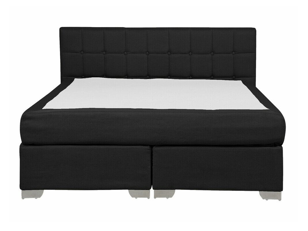 Boxspring postelja Berwyn 718 (Črna)