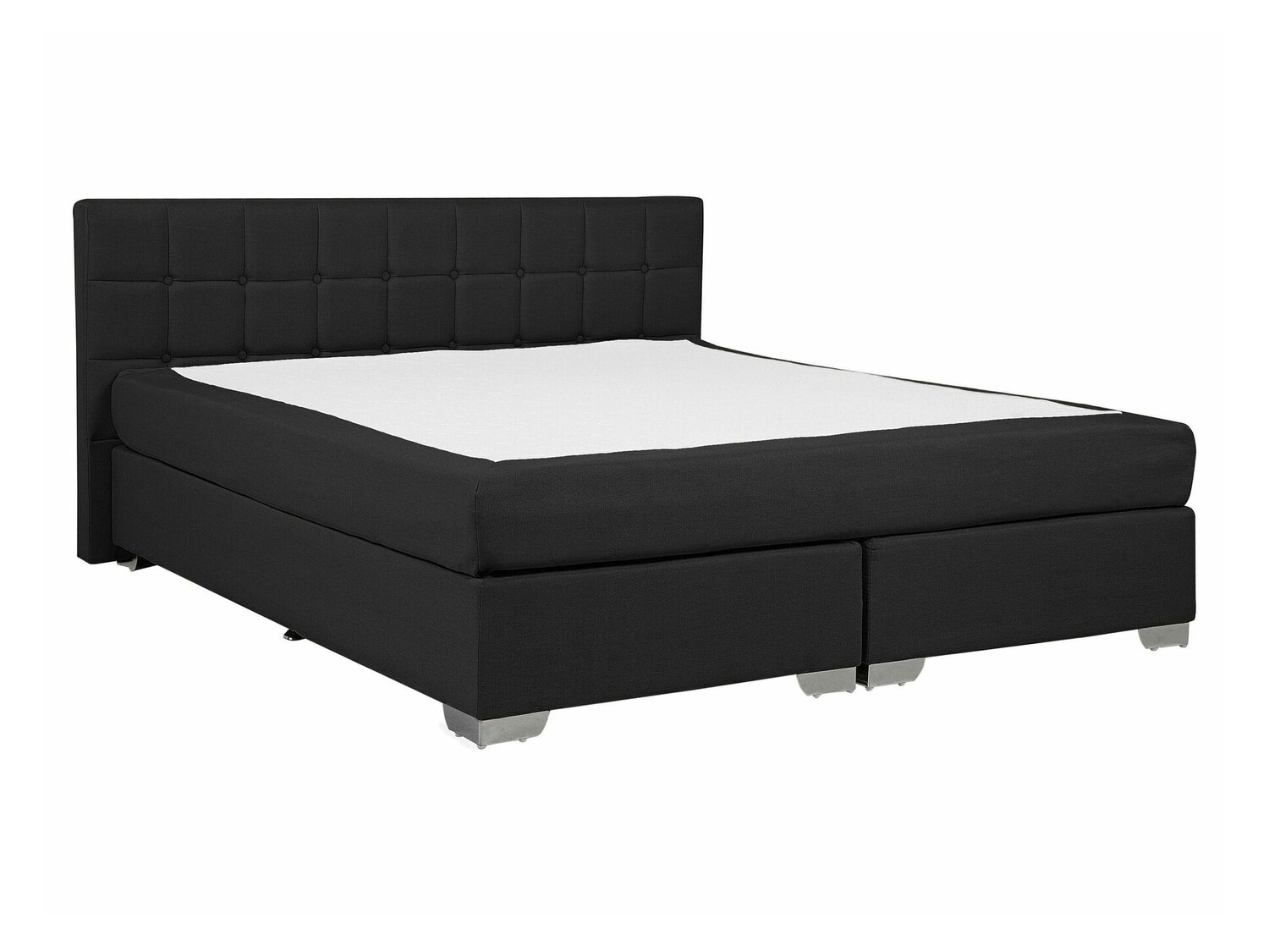 Boxspring postelja Berwyn 718 (Črna)
