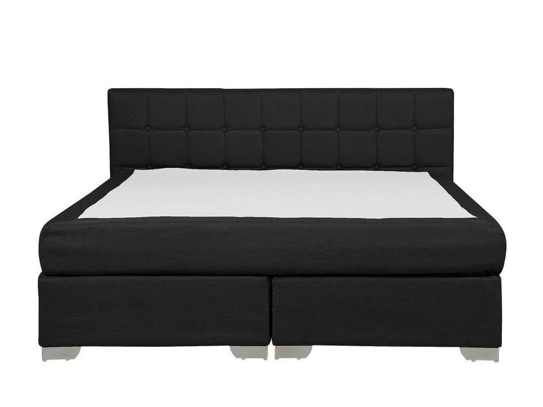 Boxspring postelja Berwyn 718 (Črna)