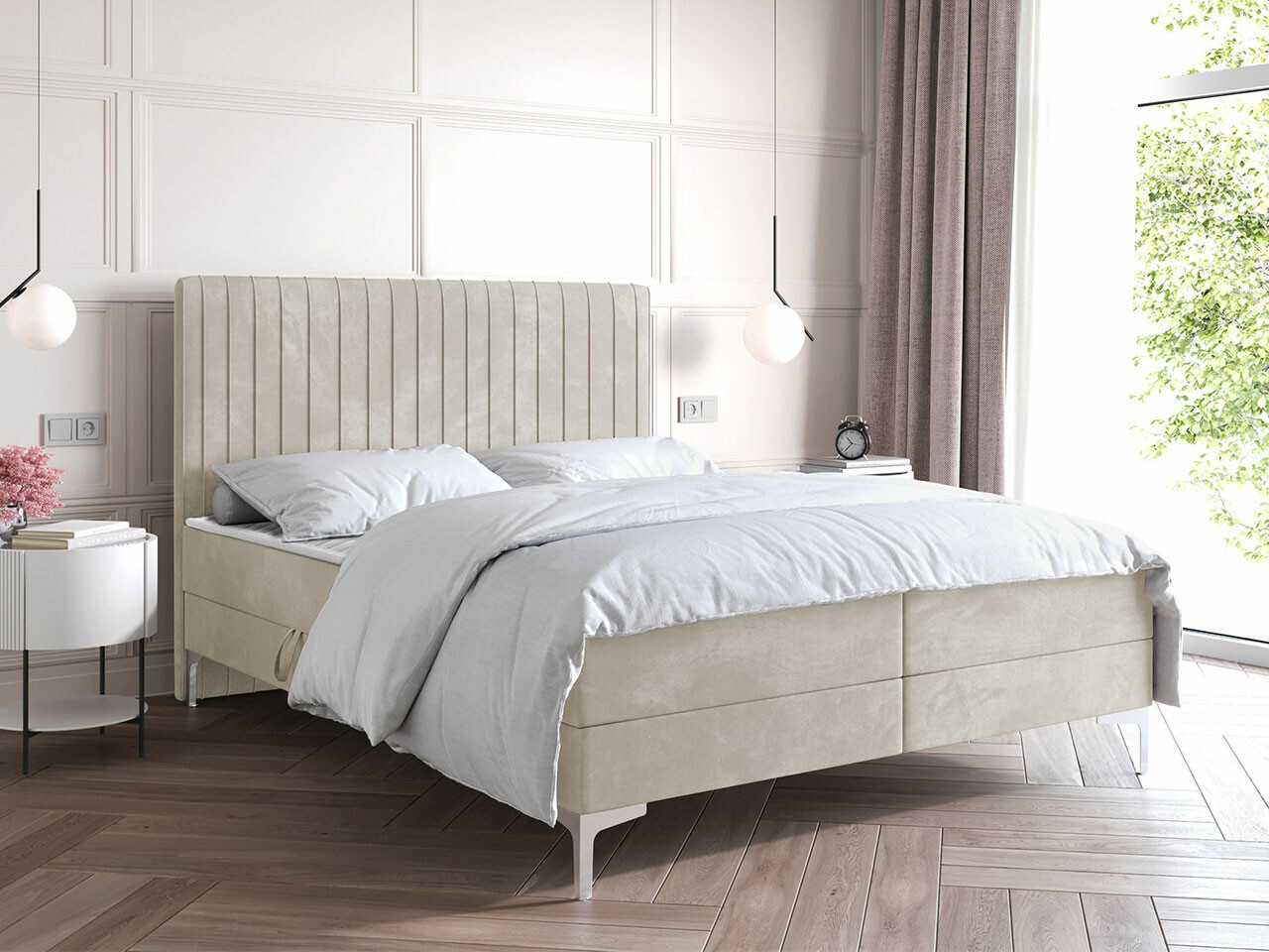 Boxspring postelja Stamford 109 (Manila 02)