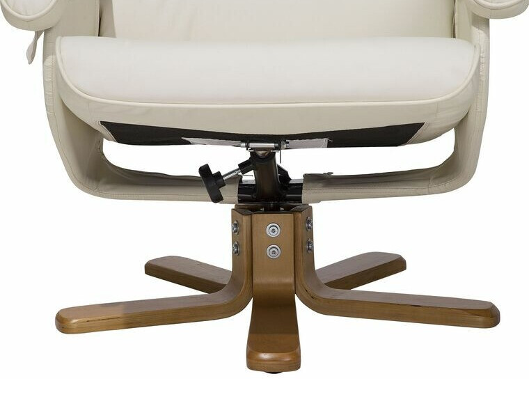 Fotelj s počivalnikom Berwyn 711 (Krema)