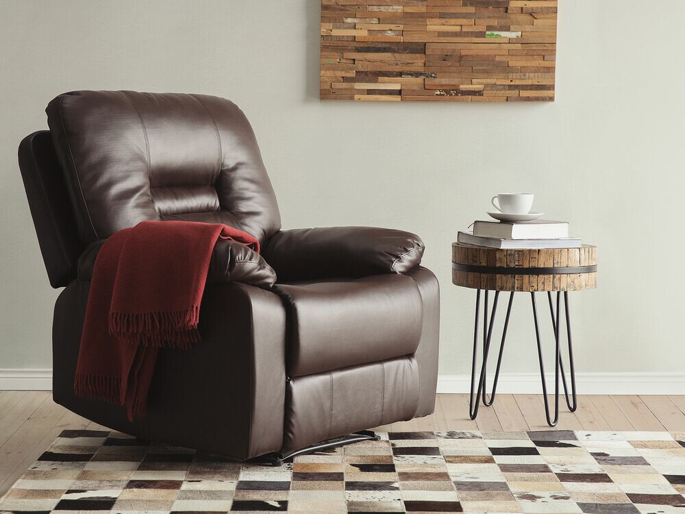 Fotelj s počivalnikom Tivlira 100 (Rjava)