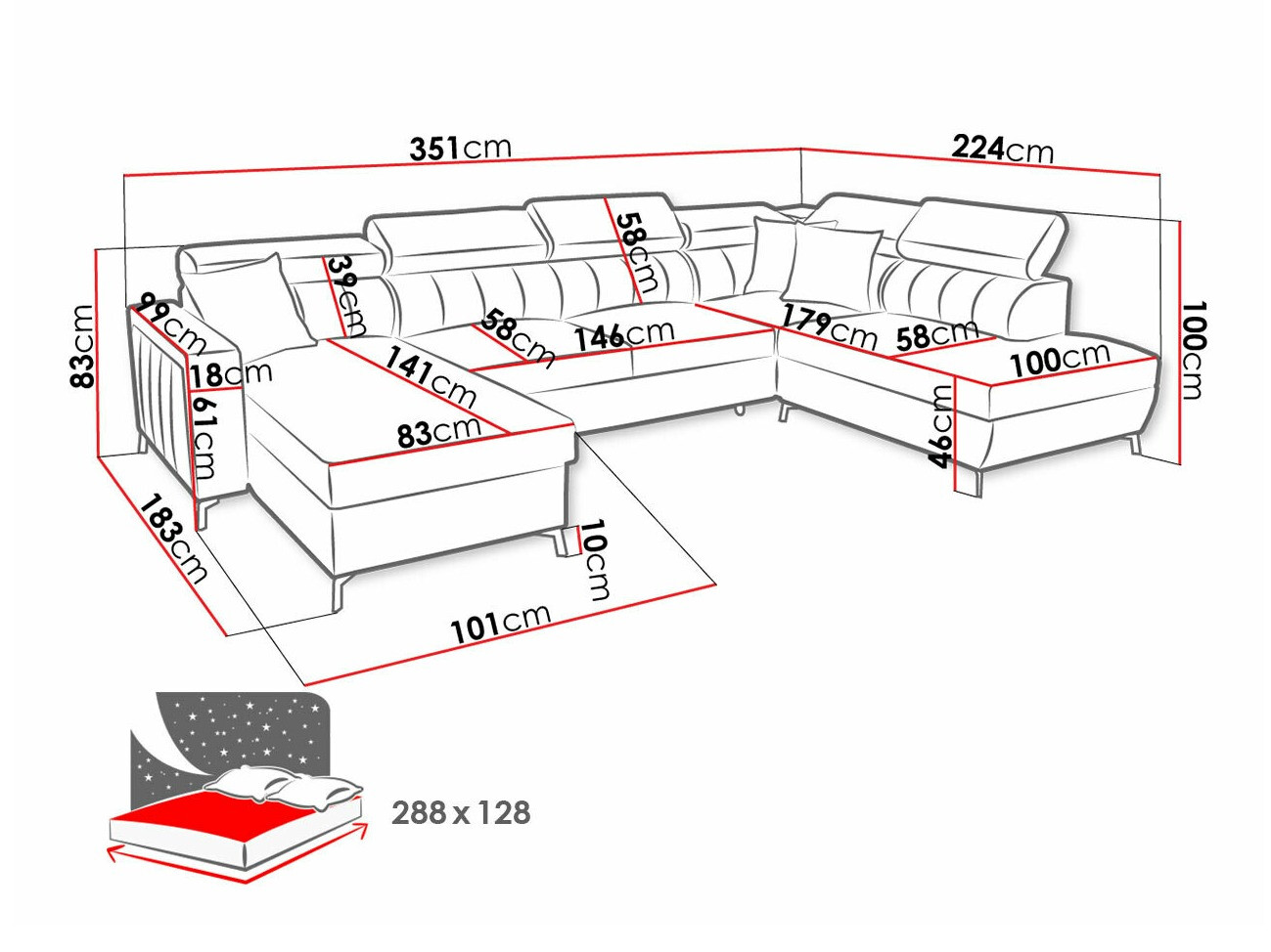 Kotna garnitura Sarasota 158 (Mono 244 + Botanical 36)