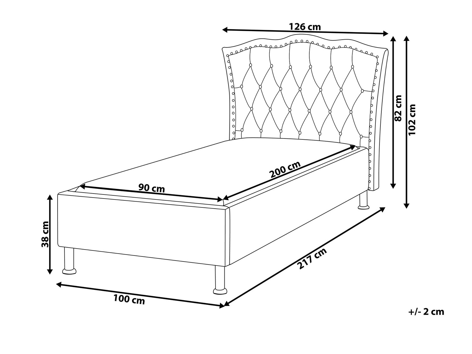 Postelja Berwyn 714 (Bež)