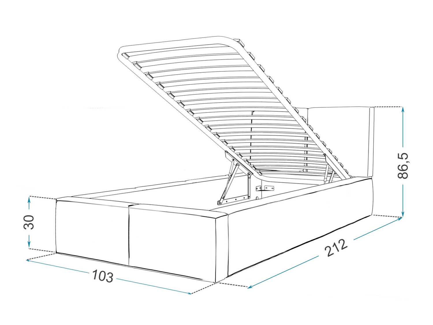 Postelja Fairfield 109 (Krema)