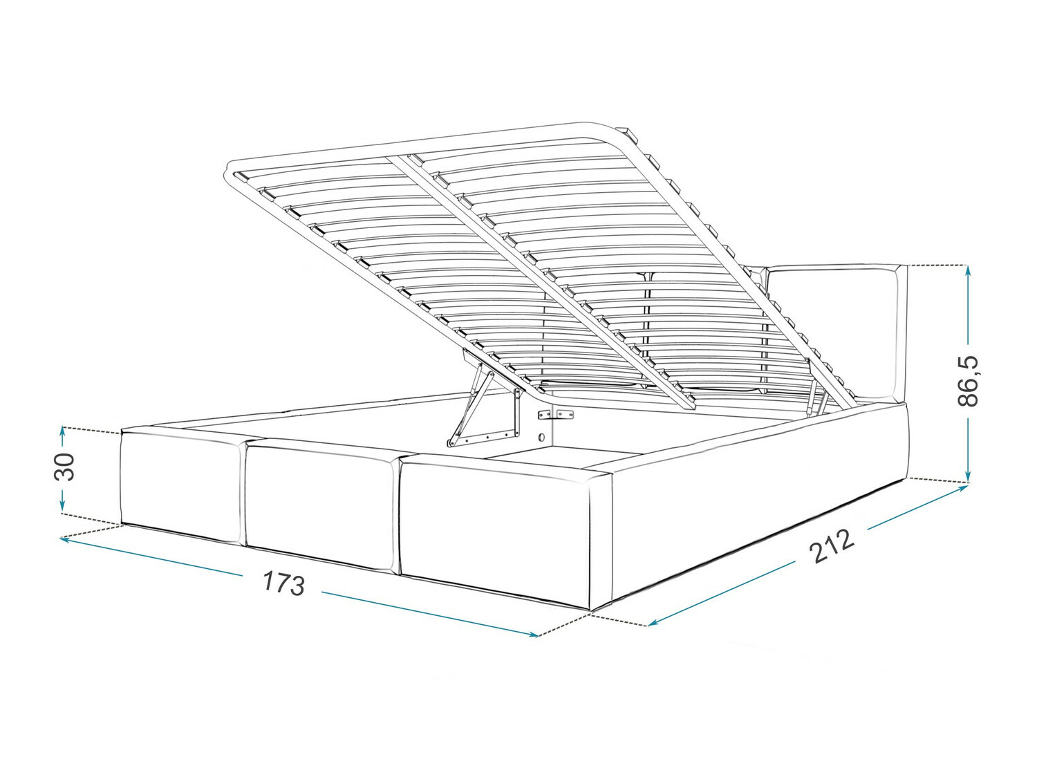 Postelja Fairfield 109 (Roza)