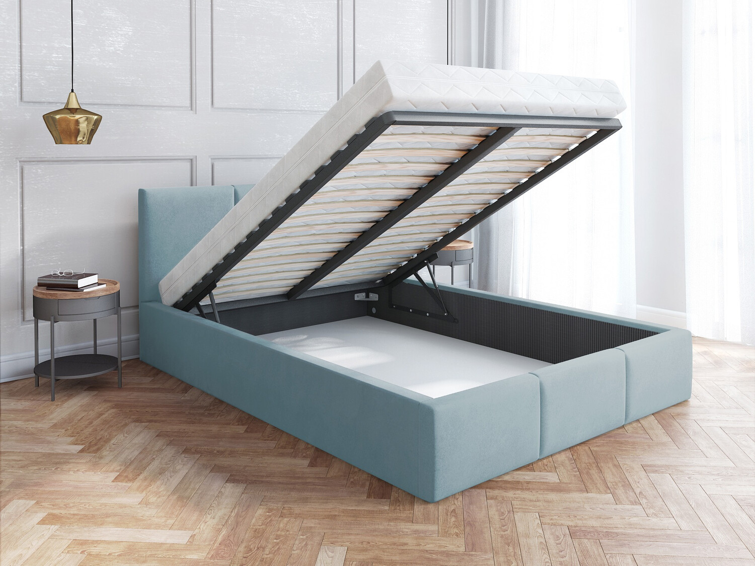 Postelja Fairfield 109 (Svetla menta)