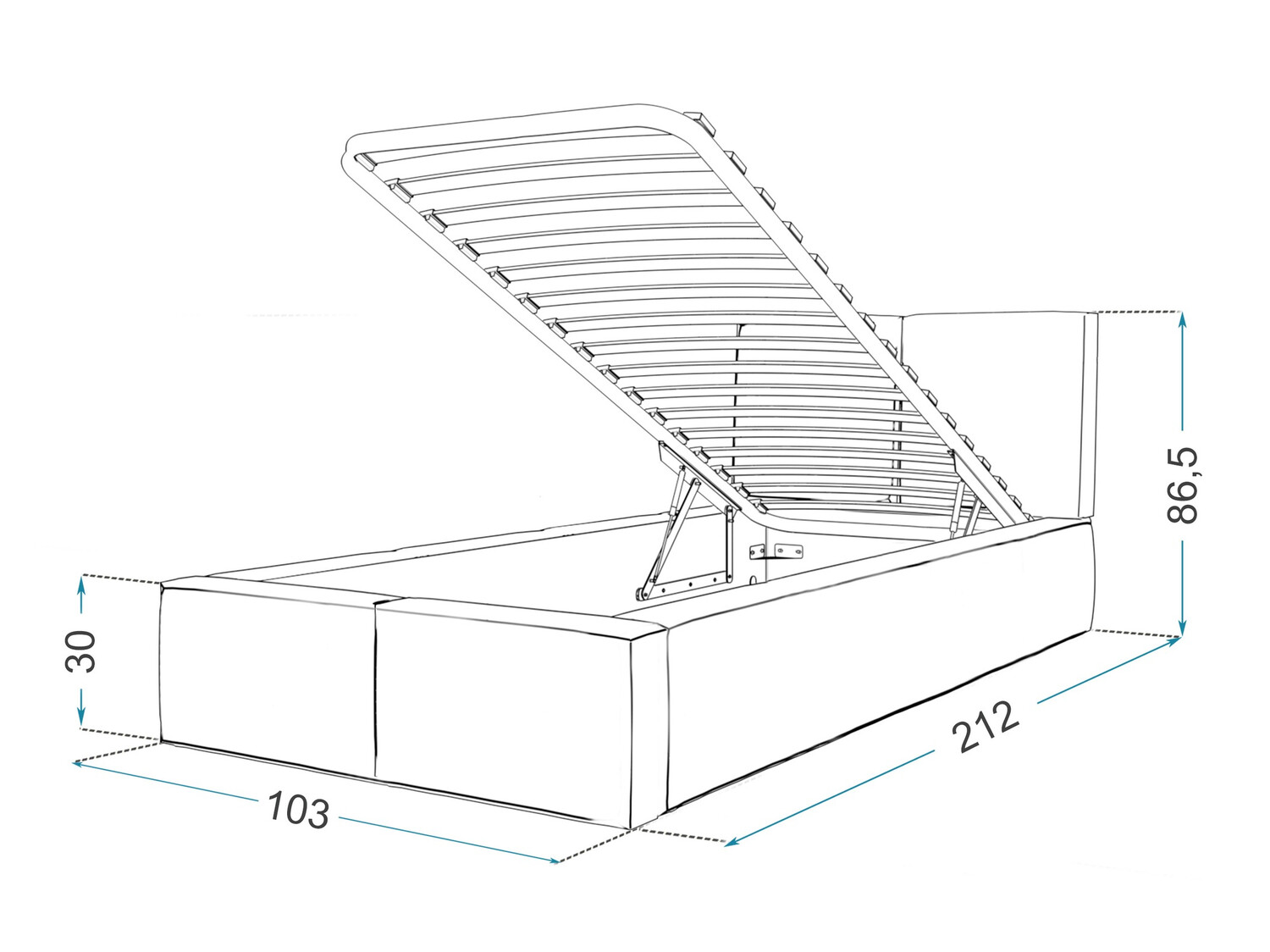 Postelja Fairfield 109 (Zelena)