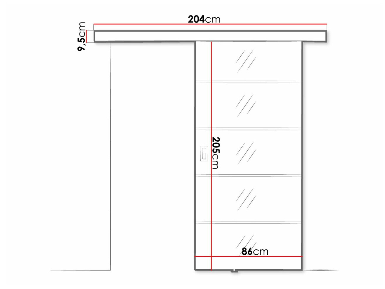 Drsna vrata Dover 210