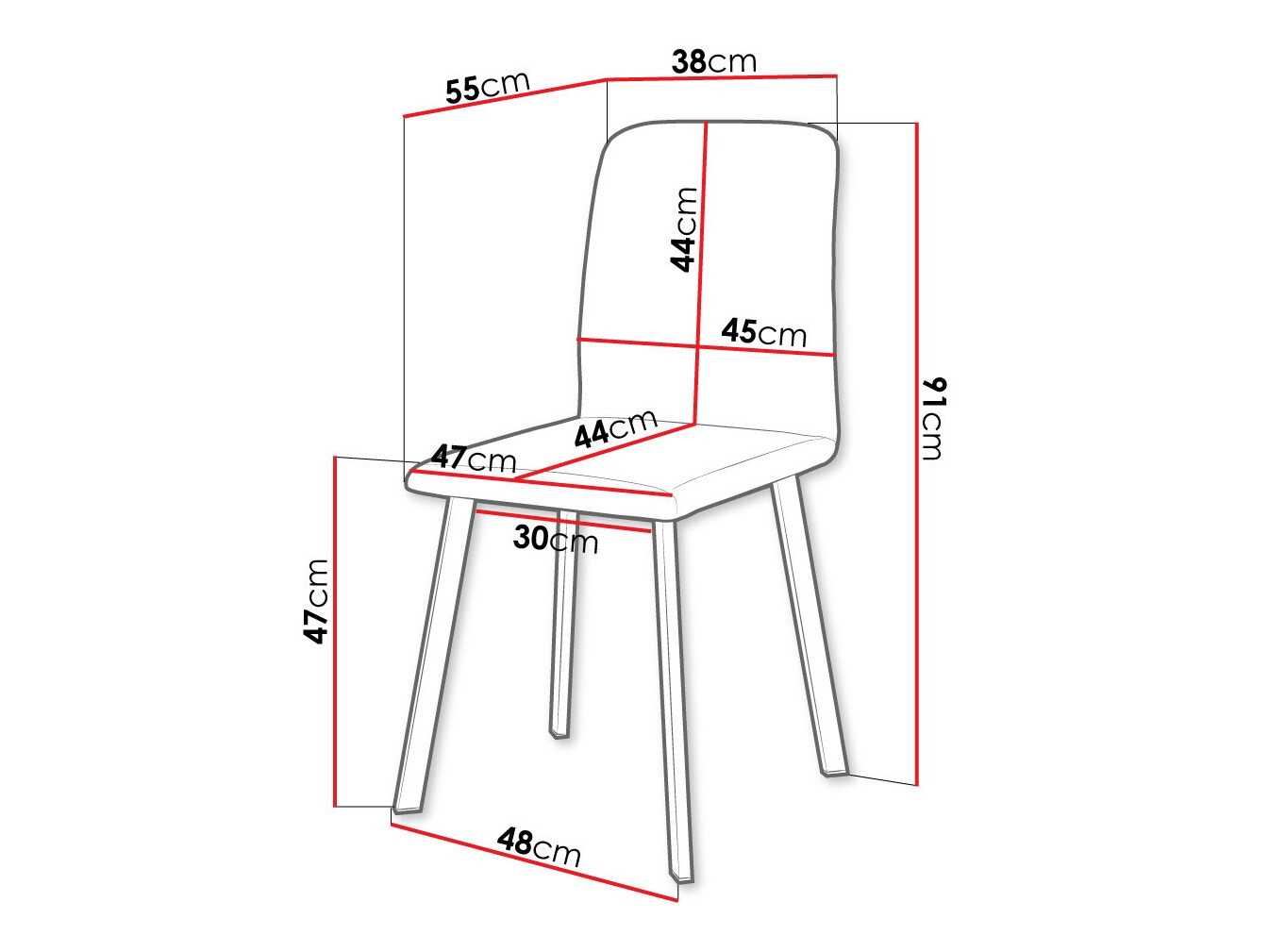 Stol Edmond 115 (Amor Velvet 4318)
